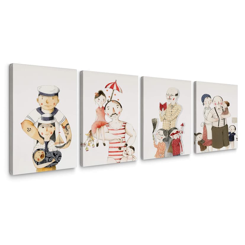 Canvas Loske - Portrety rodzinne (4 części)
