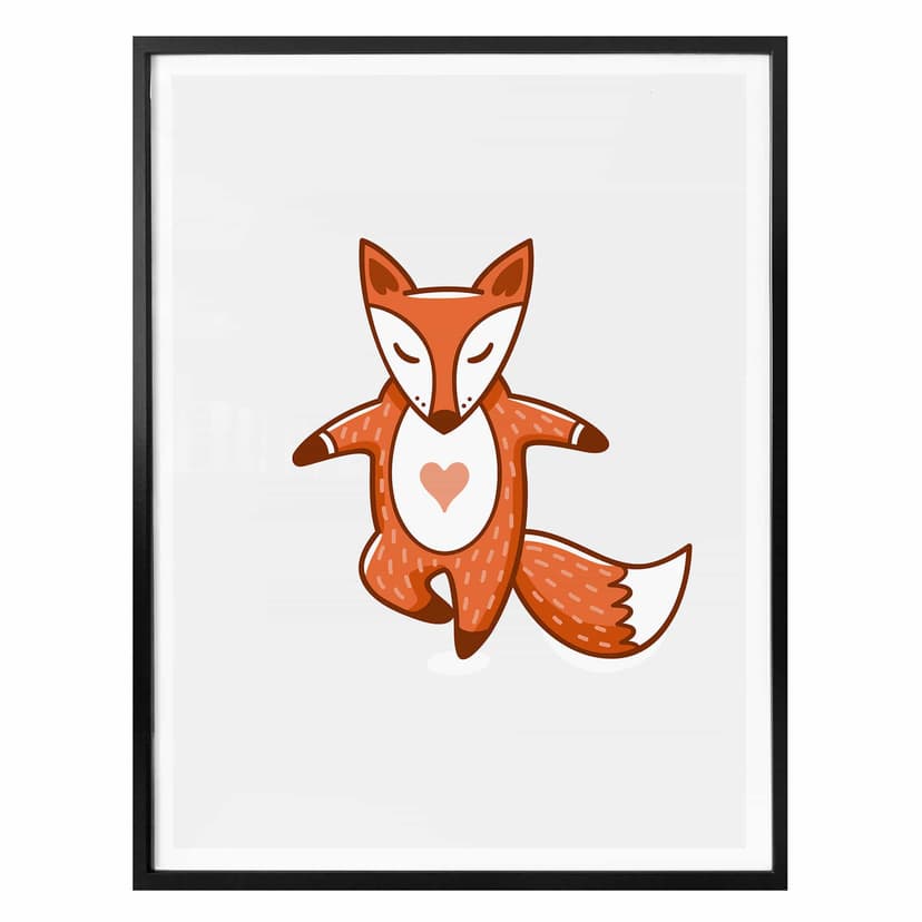 Plakat - Yoga-Fox 09