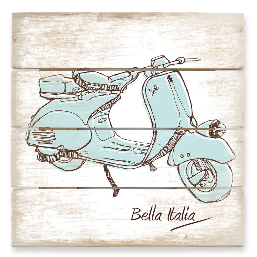Obraz drewniany Vespa - 40x41,5 cm