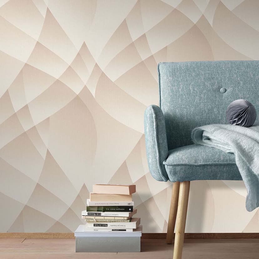 tapeta 3D, geometryczna tapeta Fashion for Walls 4 by Guido Maria Kretschmer beżowa