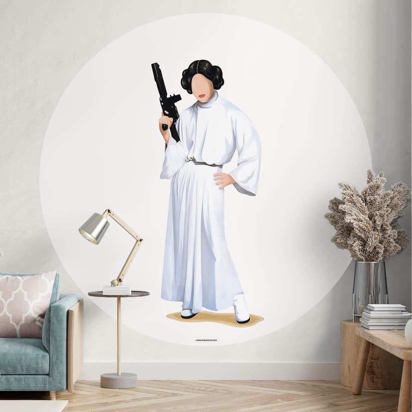 Tohmé - Leia - Fototapeta okrągła - tapeta flizelinowa/tapeta flizelinowa samoprzylepna