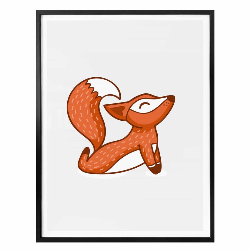 Plakat - Yoga Fox 08