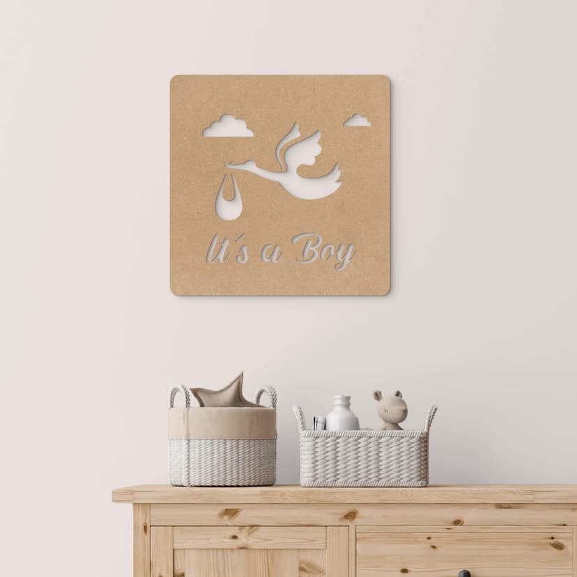 MDF deco baby - It's a Boy