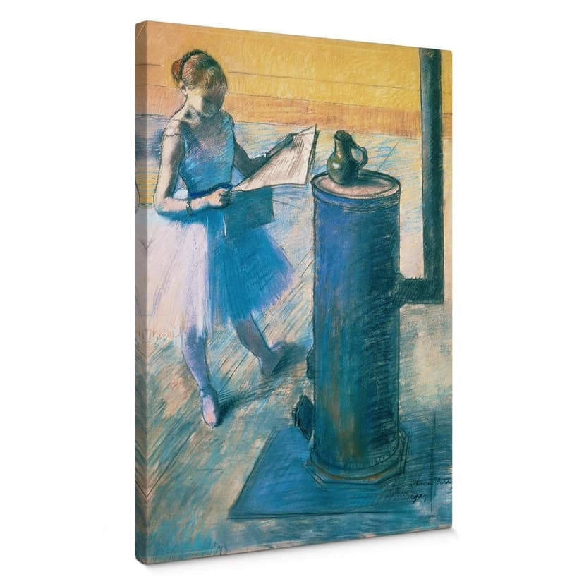 Obraz na płótnie Degas - Tancerka czytająca gazetę
