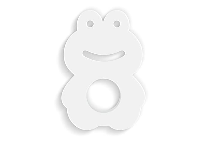 pierścień na serwetkę 3D żaba