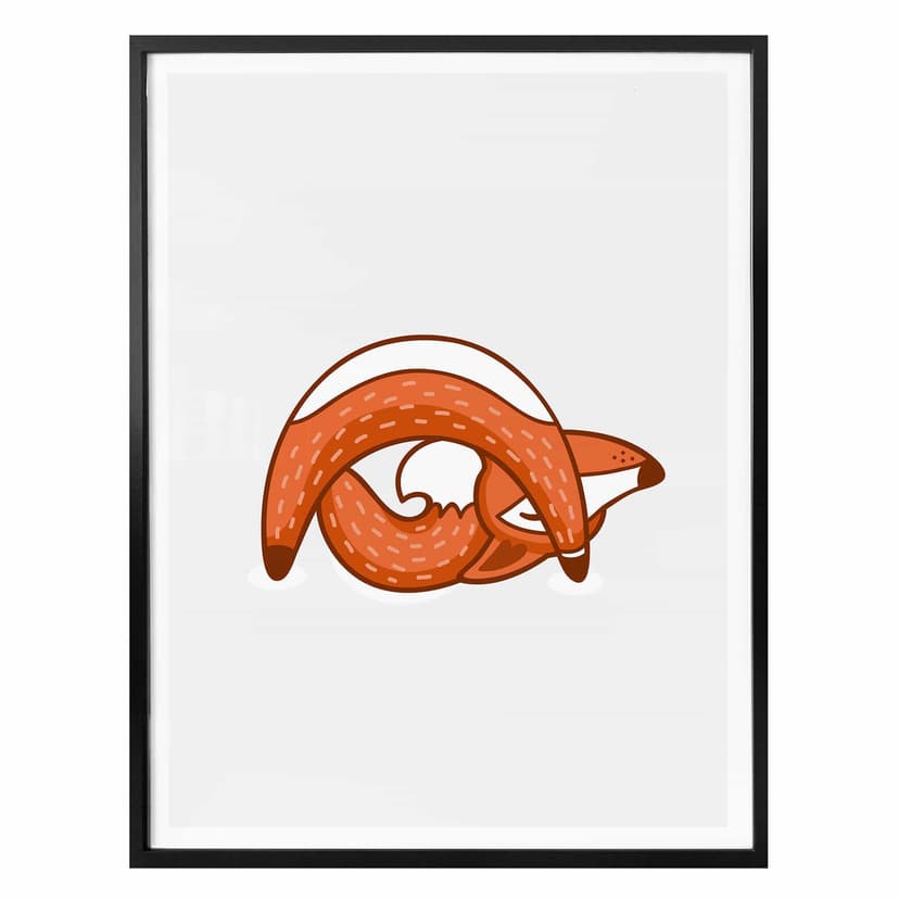 Plakat - Yoga Fox 06