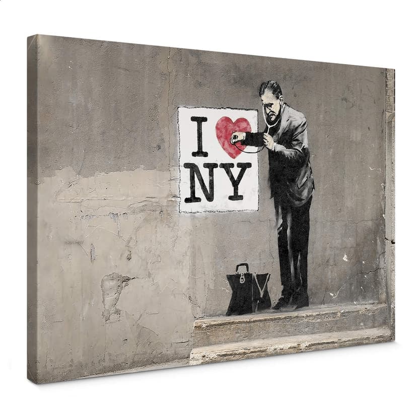 Obraz na płótnie Banksy - Kocham Nowy Jork