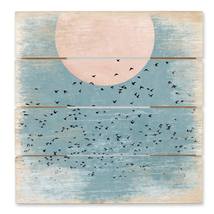 Obraz drewniany Cubistika - Moonlight - 40x41,5 cm