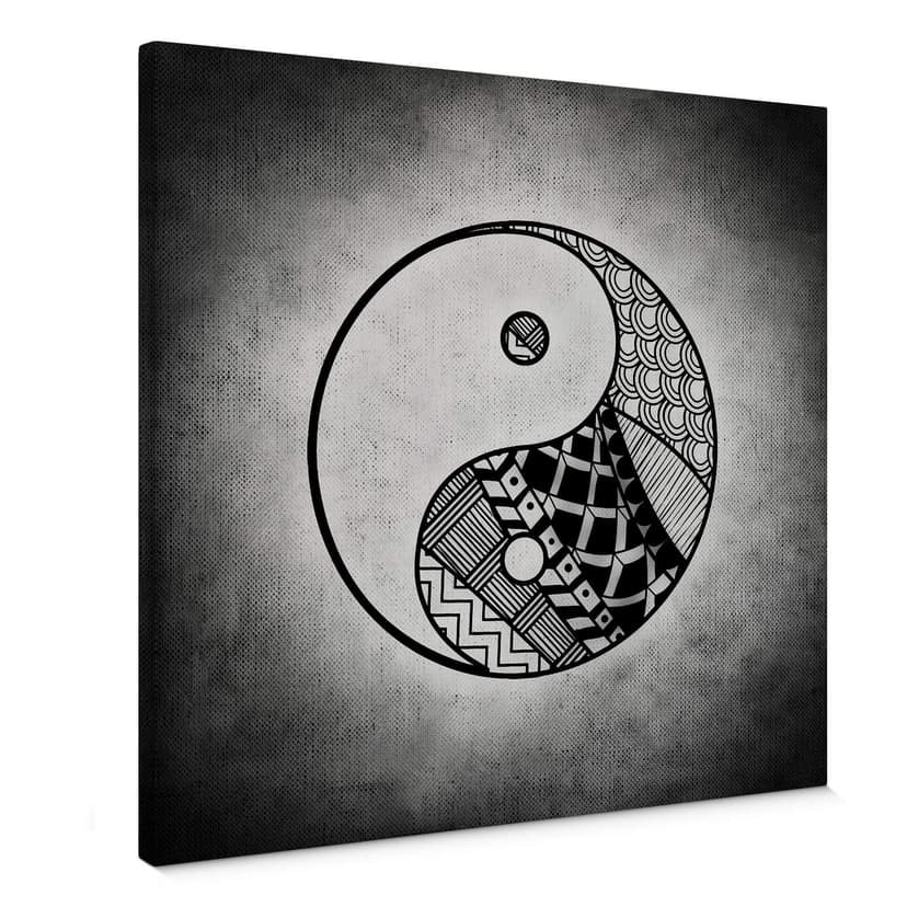 Obraz na płótnie Yin i Yang - kwadrat