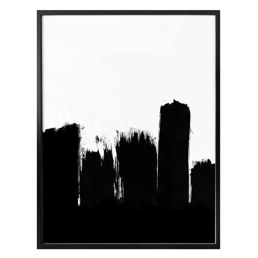 Plakat Czarny pędzel