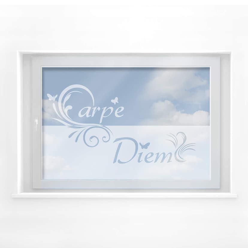 Dekoracja okna Carpe Diem