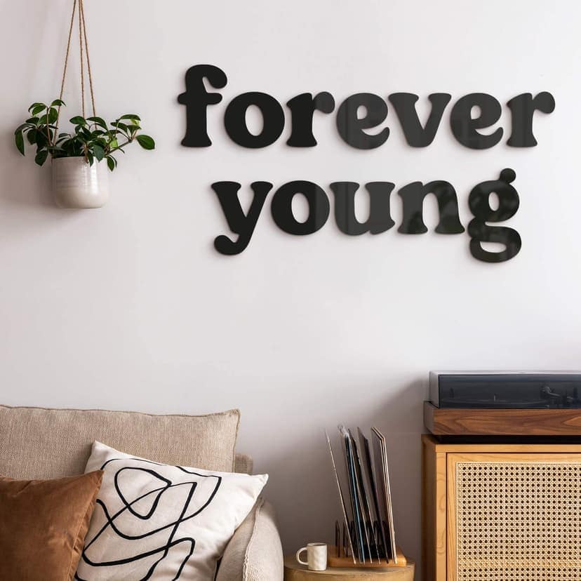 Dekoracja ścienna Forever young - dekoracja akrylowa