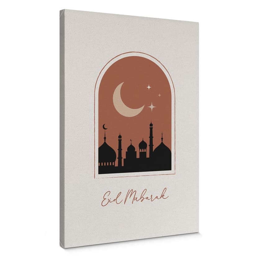 Obraz na płótnie Eid Mubarak w nocy