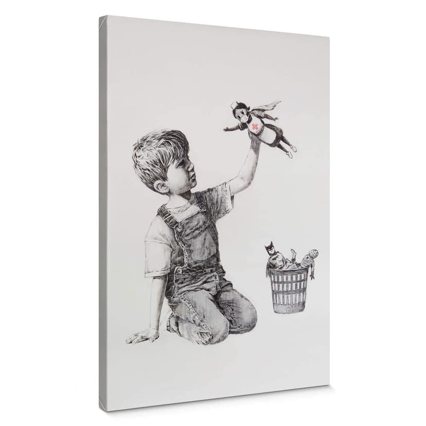 Obraz na płótnie Banksy - Prawdziwy bohater