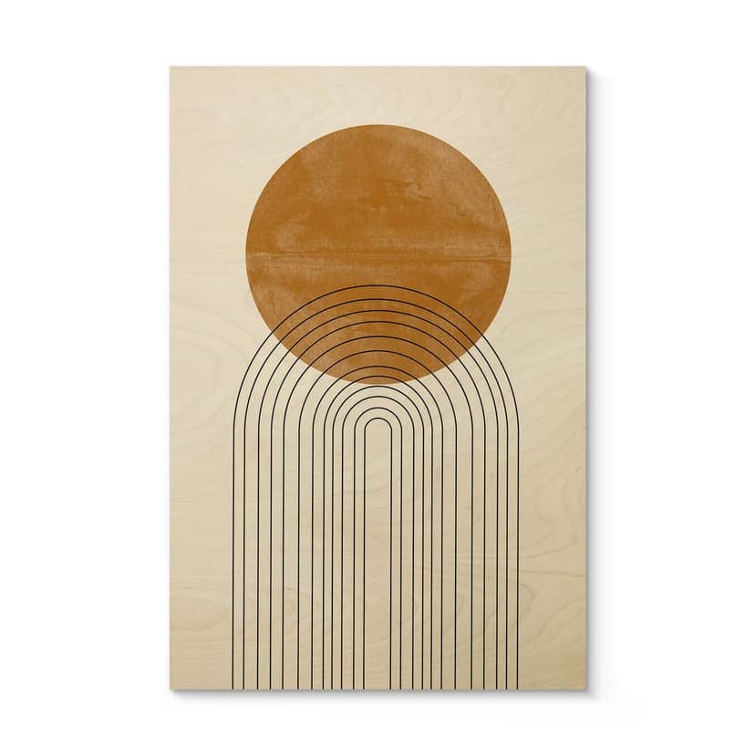Plakat drewniany The Miuus Studio - Abstract Flow