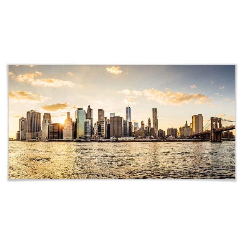 Plakat Zachód słońca na Manhattanie