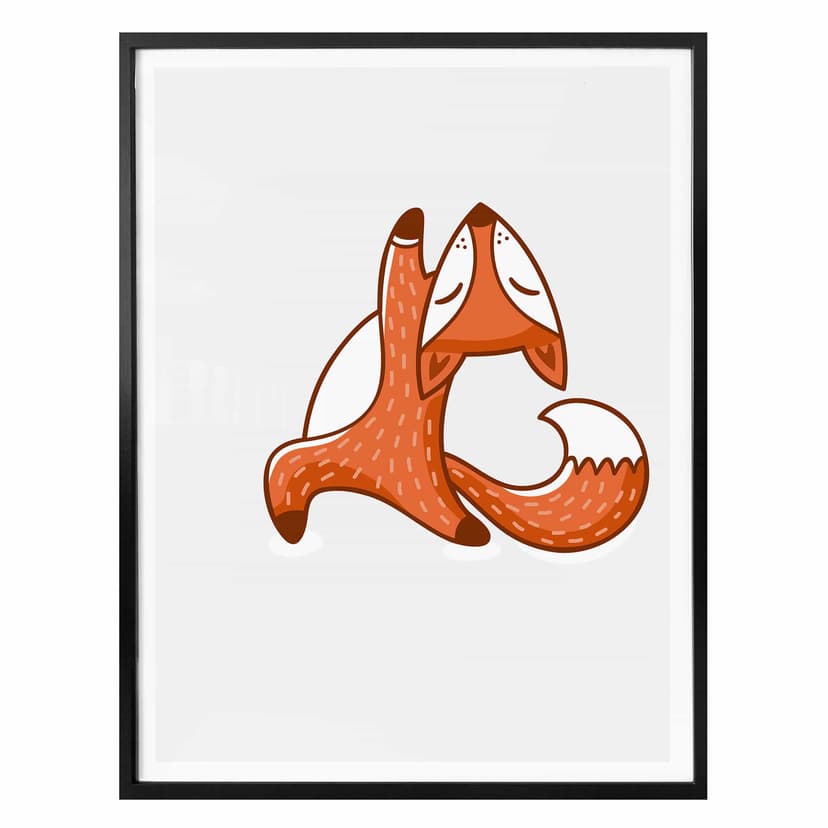 Plakat - Yoga Fox 07