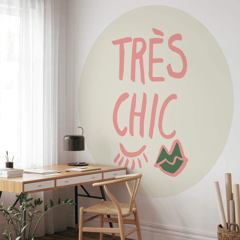 1X Studio - Très chic - Fototapeta okrągła - tapeta flizelinowa/tapeta flizelinowa samoprzylepna