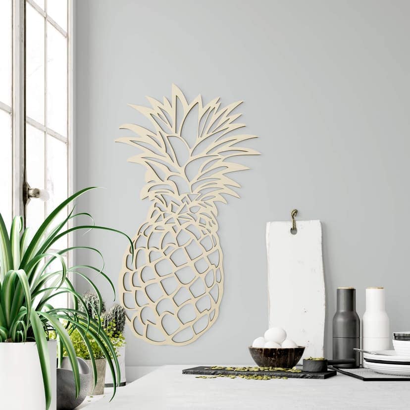 Grafika na drewnie - Ananas - Topola