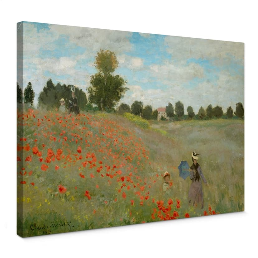 Obraz na płótnie Monet - Pole maków w pobliżu Argenteuil