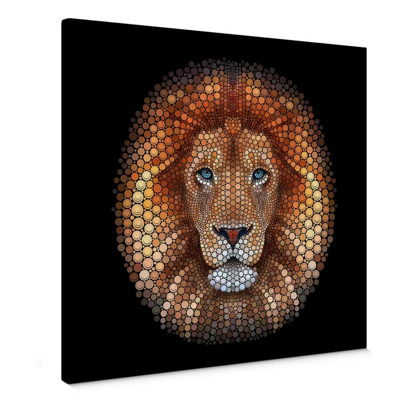 Obraz na płótnie Ben Heine - Circlism: Lion