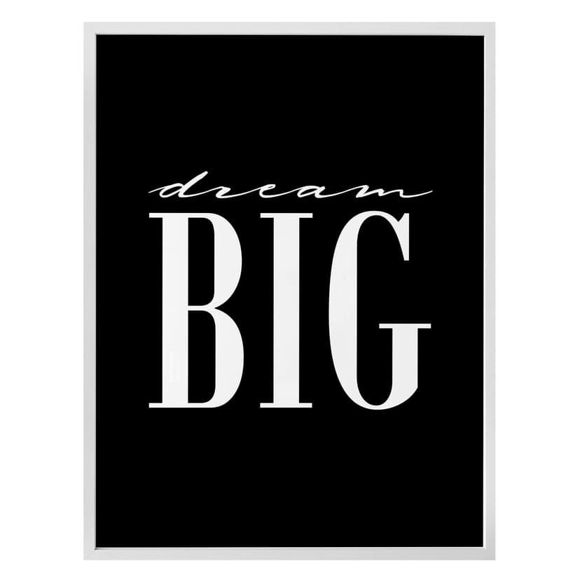 Plakat - Dream big - czarny