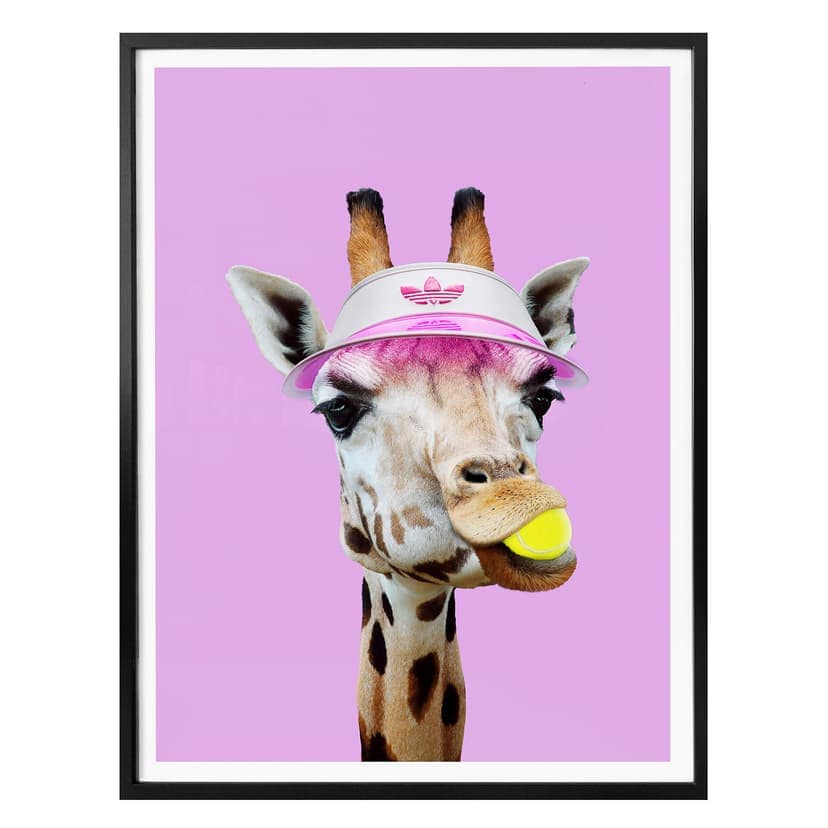 Plakat Loose - Żyrafa tenisowa