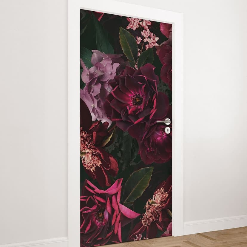 Folia na drzwi Fleur de Paris - UN Designs - Samoprzylepna dekoracja drzwi