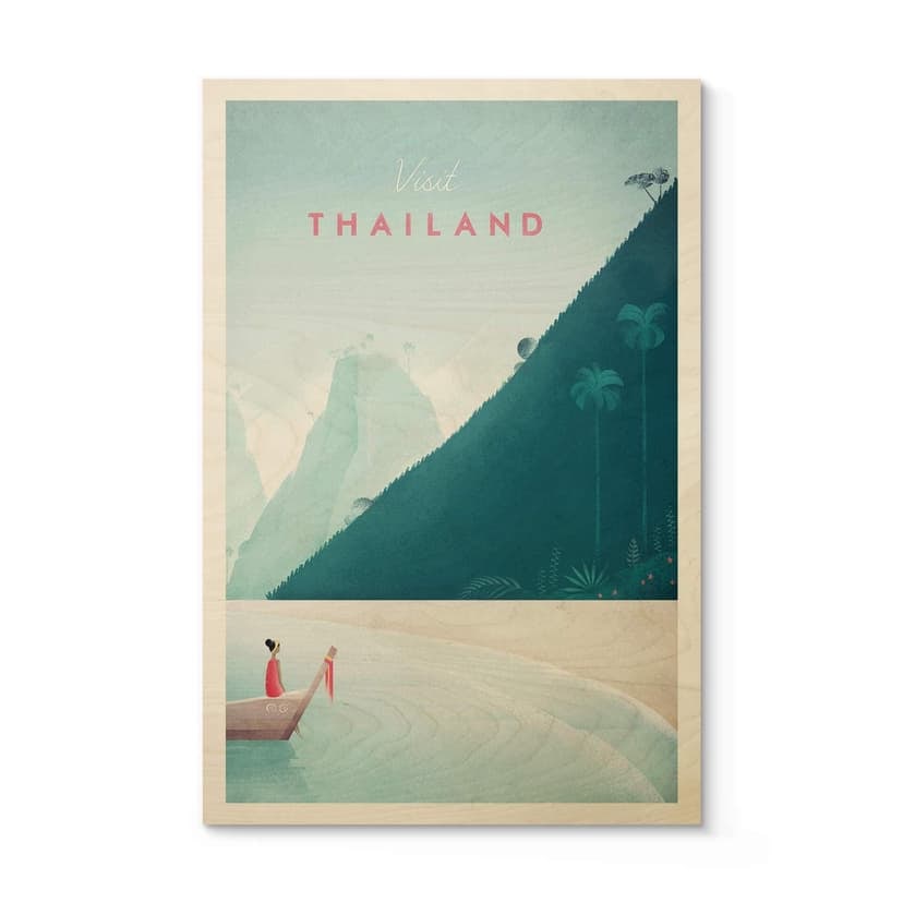 Plakat drewniany Rivers - Tajlandia