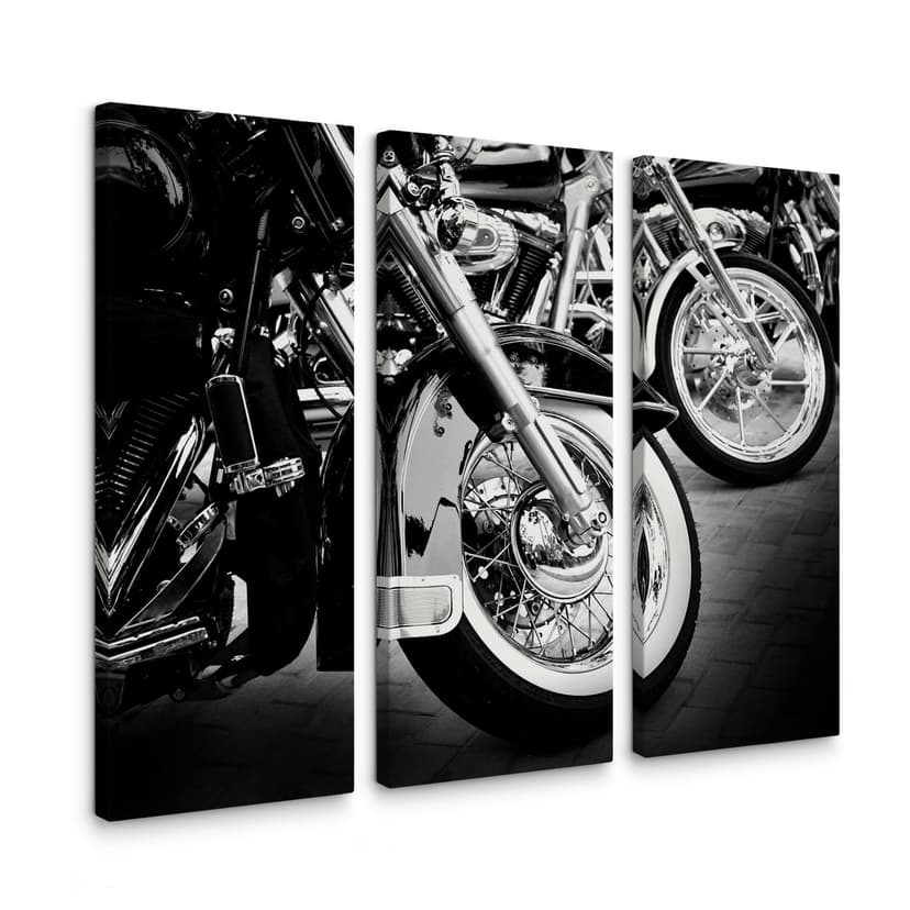 Obraz na płótnie Koła motocyklowe (3 sztuki)