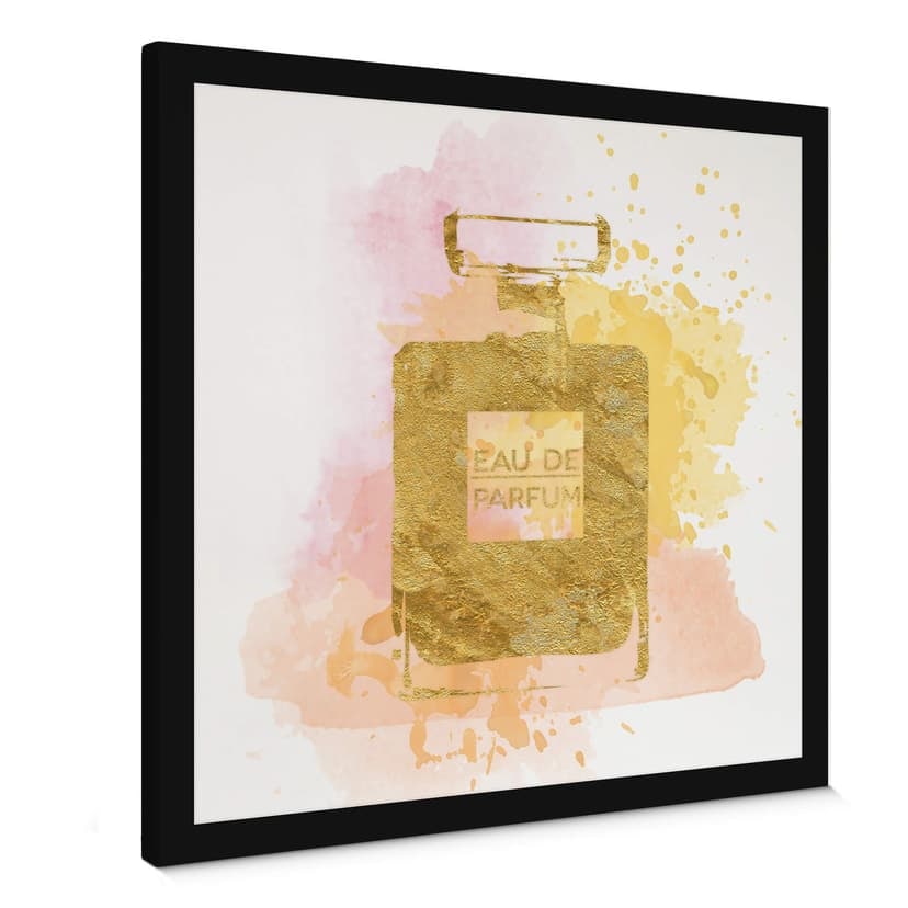 Obraz na płótnie Eau de Parfum Watercolour - Gold