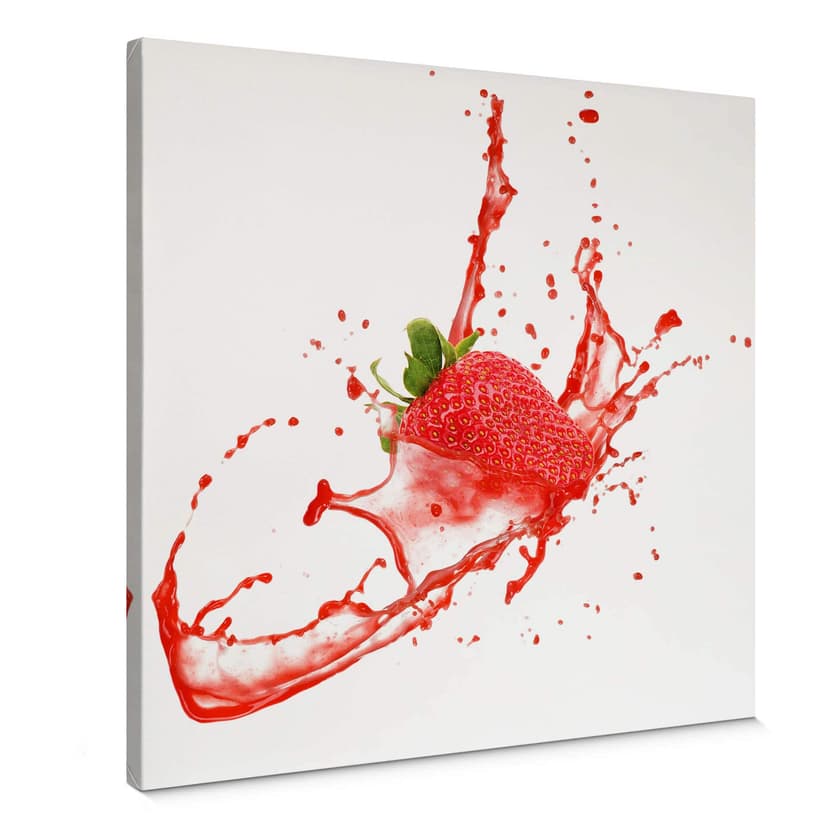 Obraz na płótnie Splashing Strawberry