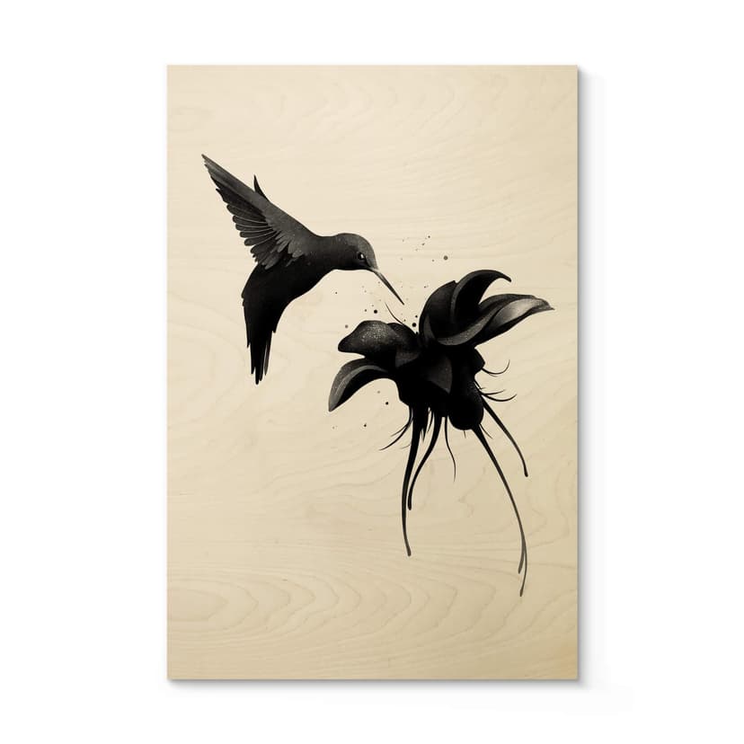 Plakat drewniany Irlandia - Chorum - Koliber