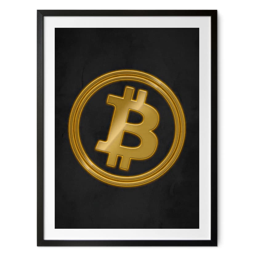 Plakat Bitcoin Logo