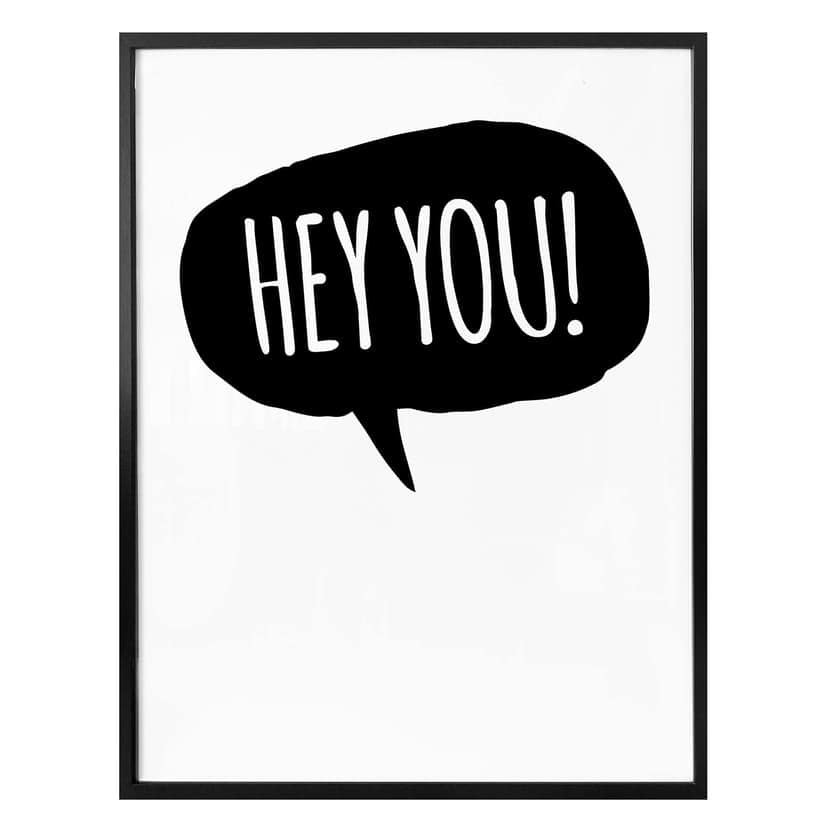 Plakat Hej ty!
