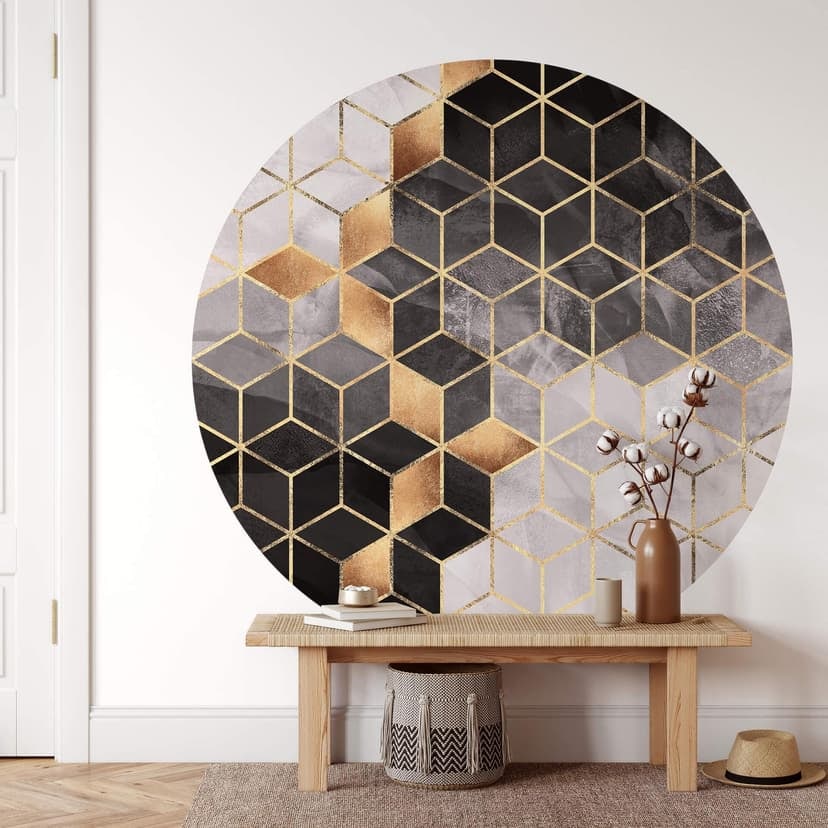 Fototapeta na ścianę Fredriksson - Smoky Cubes - Round - tapeta flizelinowa/tapeta flizelinowa samop