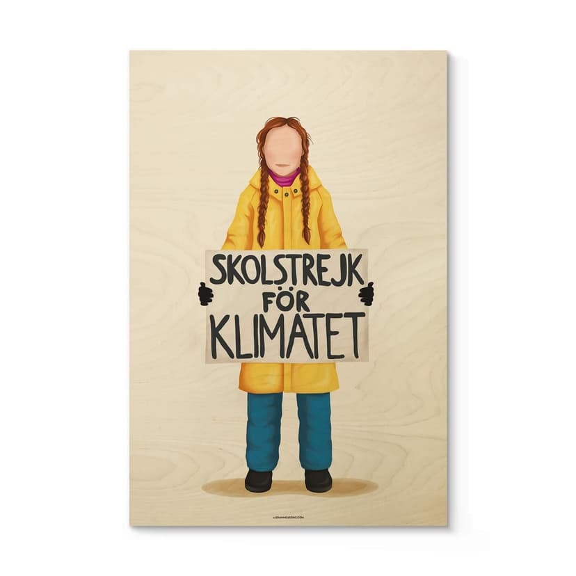 Plakat drewniany Tohmé - Greta