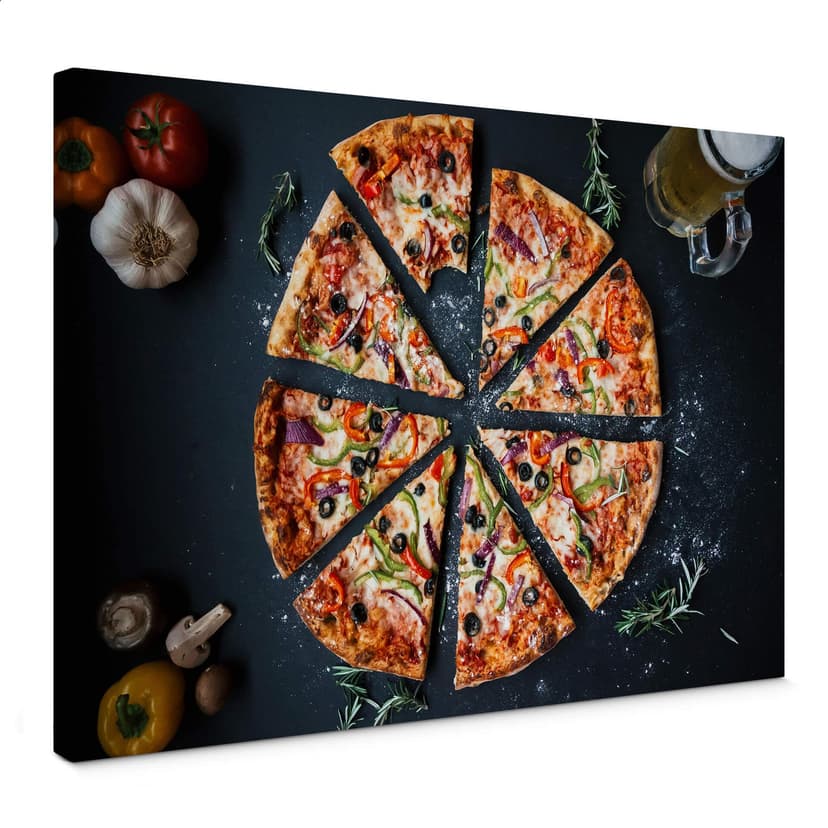 Włoska pizza obraz na płótnie