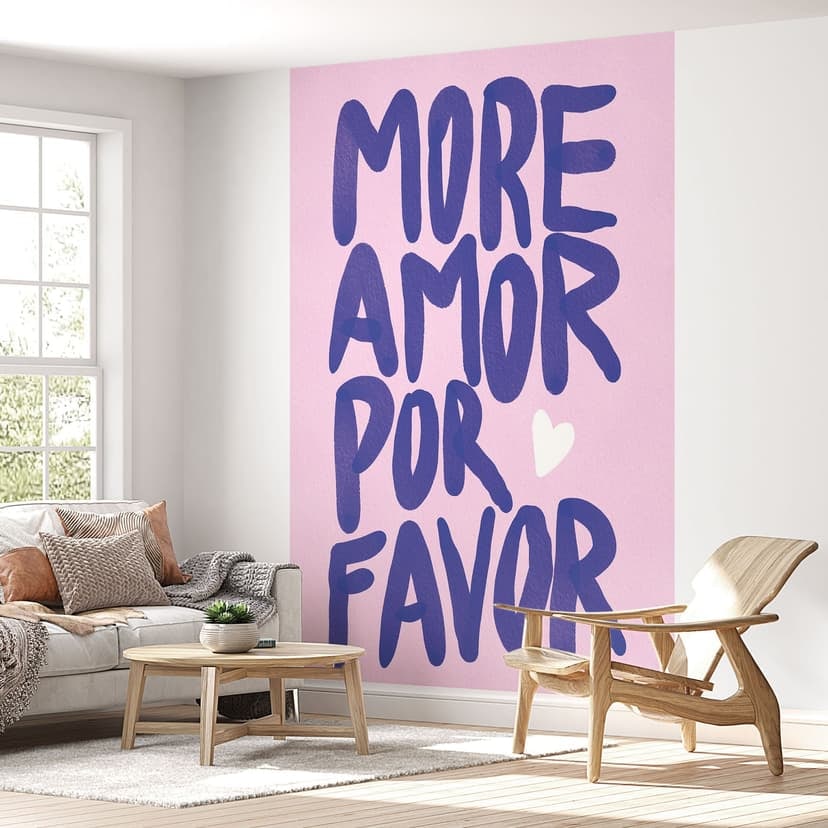 Fototapeta z napisem - More amor por favor - Bloom