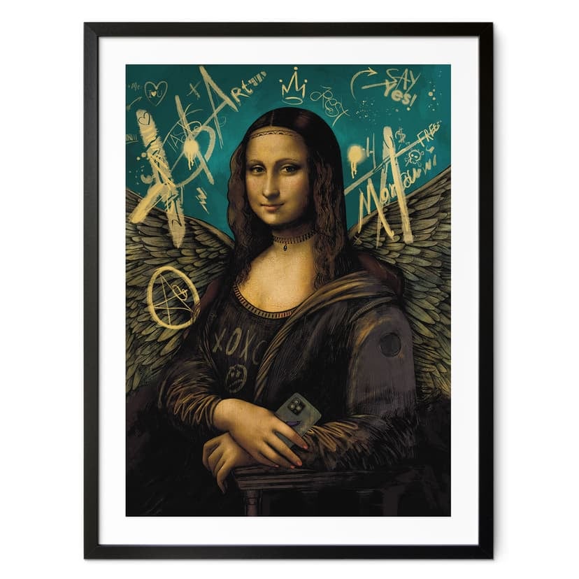 Plakat Mona Lisa - nowoczesny