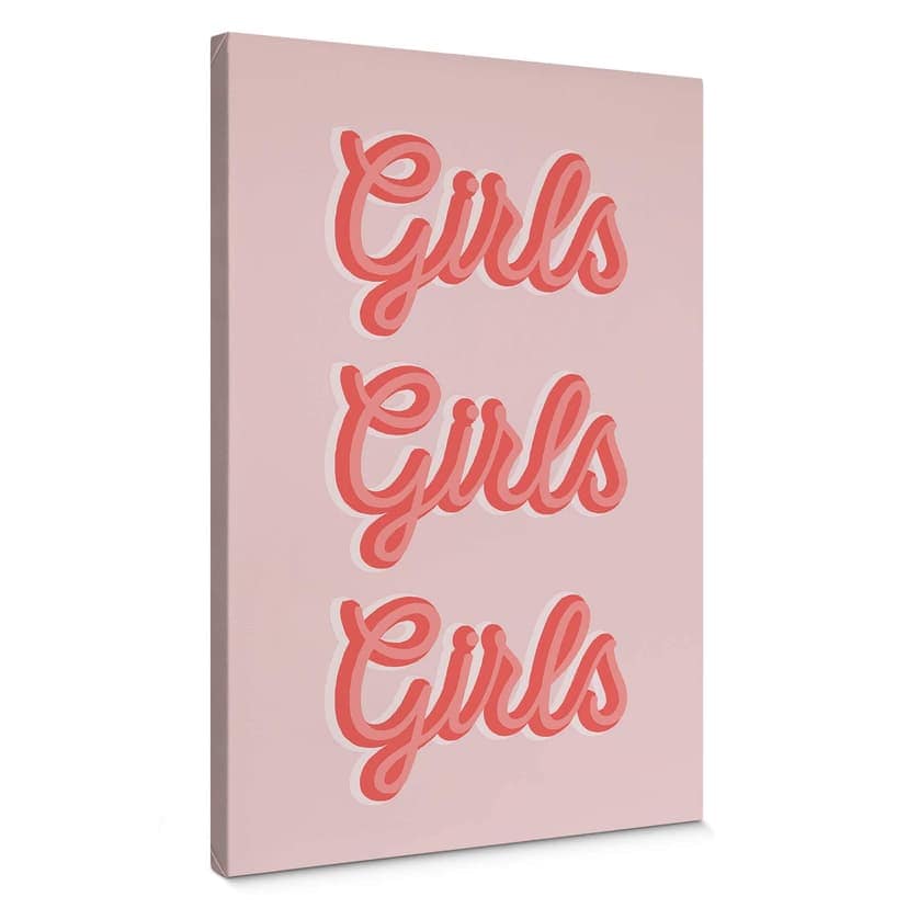 Obraz na płótnie z napisem - Kerr-Dineen - Girls Girls Girls