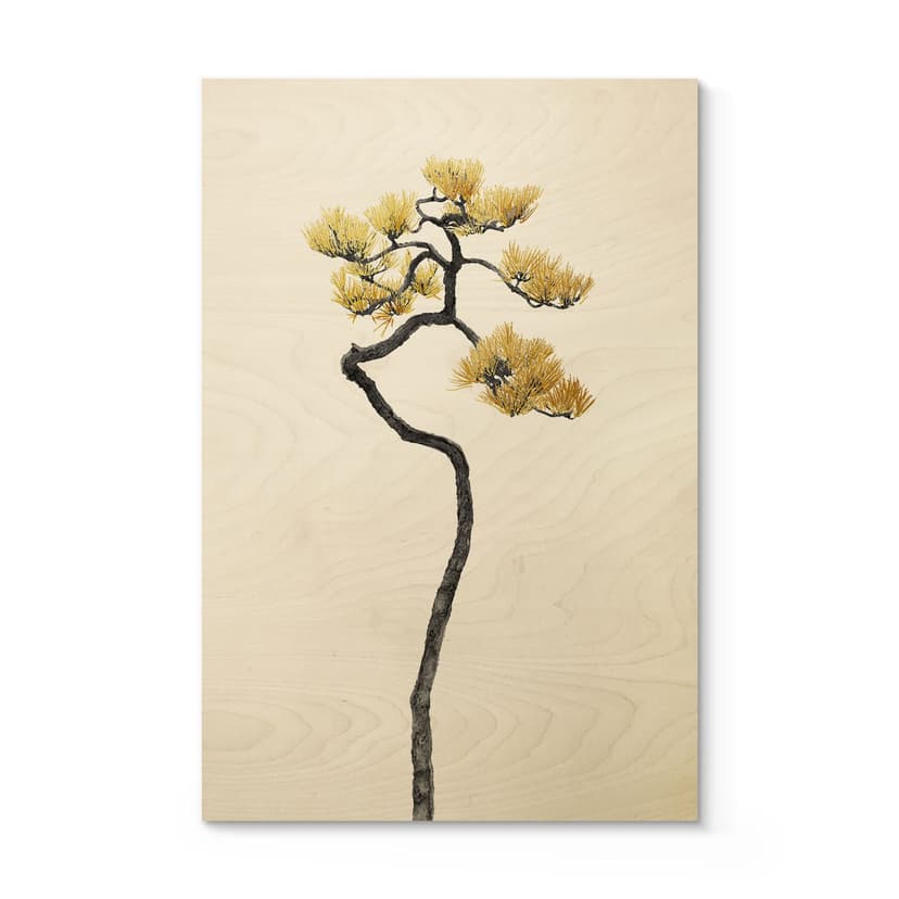 Plakat drewniany Bonsai w równowadze - Amini