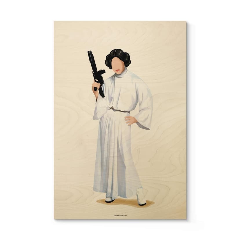 Plakat drewniany Tohmé - Leia