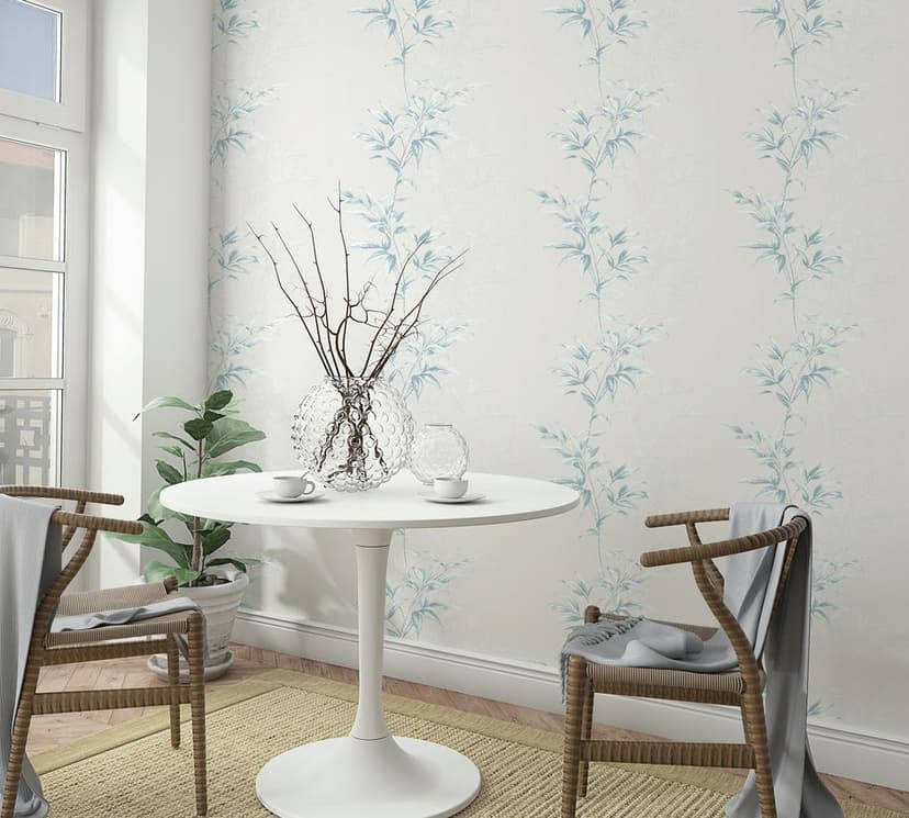 Tapeta z włókniny Floral Modern w kolorze szarym