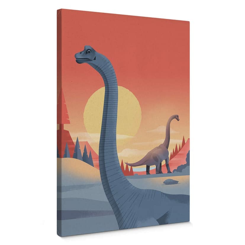 Brązowy obraz na płótnie - Brachiosaurus