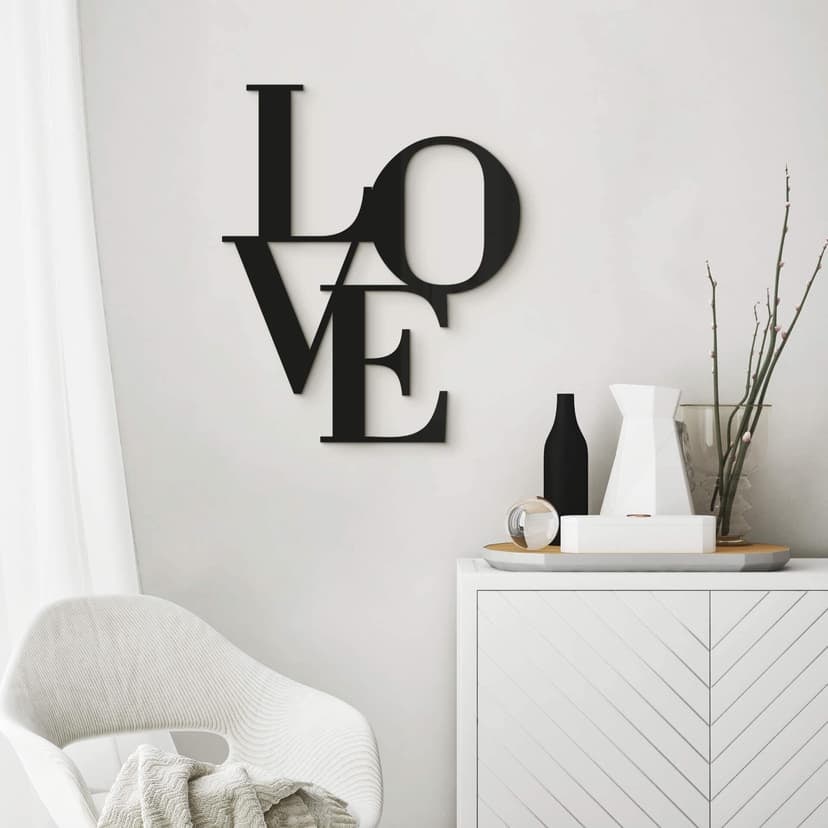 Dekoracja ścienna napis Love modern - litery akrylowe