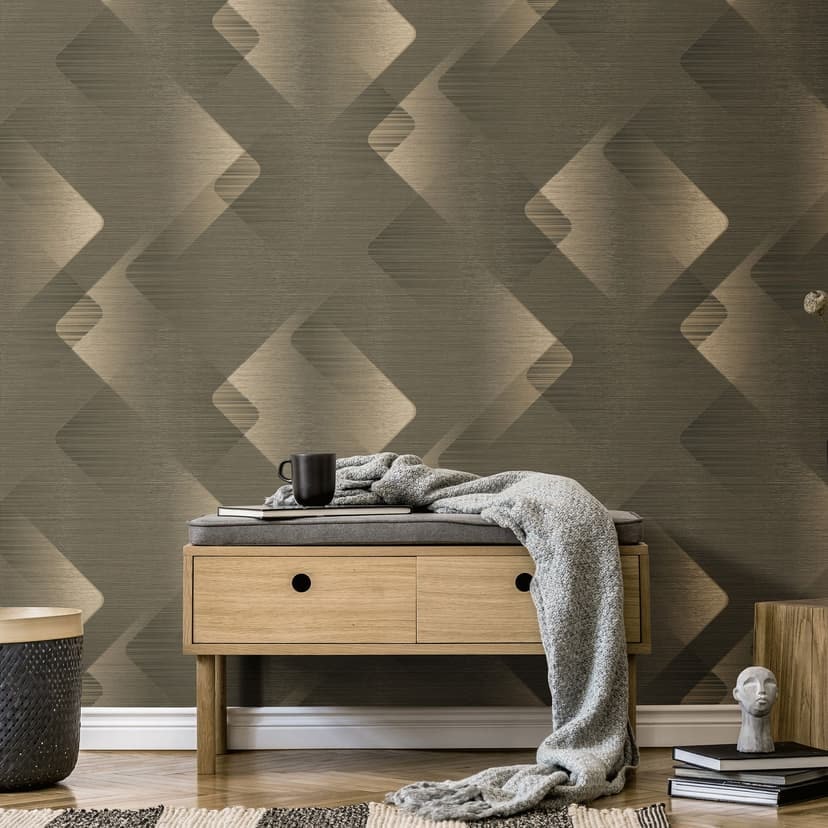 Graficzna tapeta Elysium taupe
