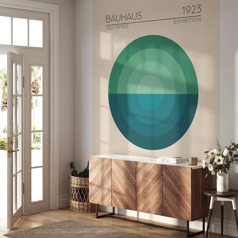 Fototapeta Bauhaus Mavi Daire - Tunaboylu