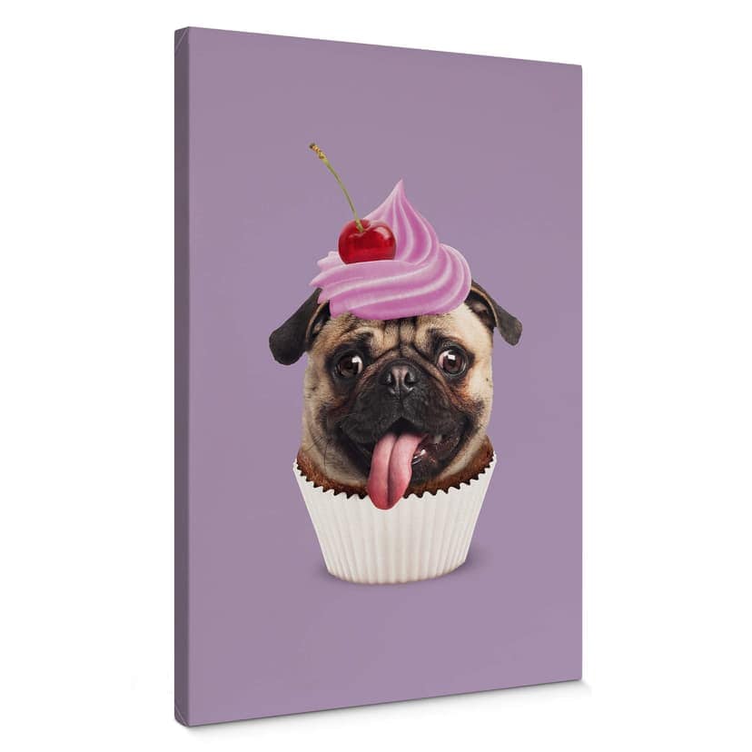Leinwandbild Loose - Pugcake
