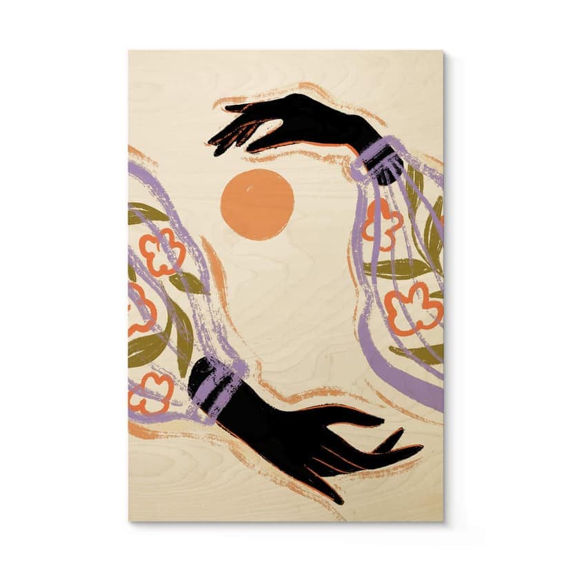 Plakat drewniany Arty Guava - Ujarzmij słońce